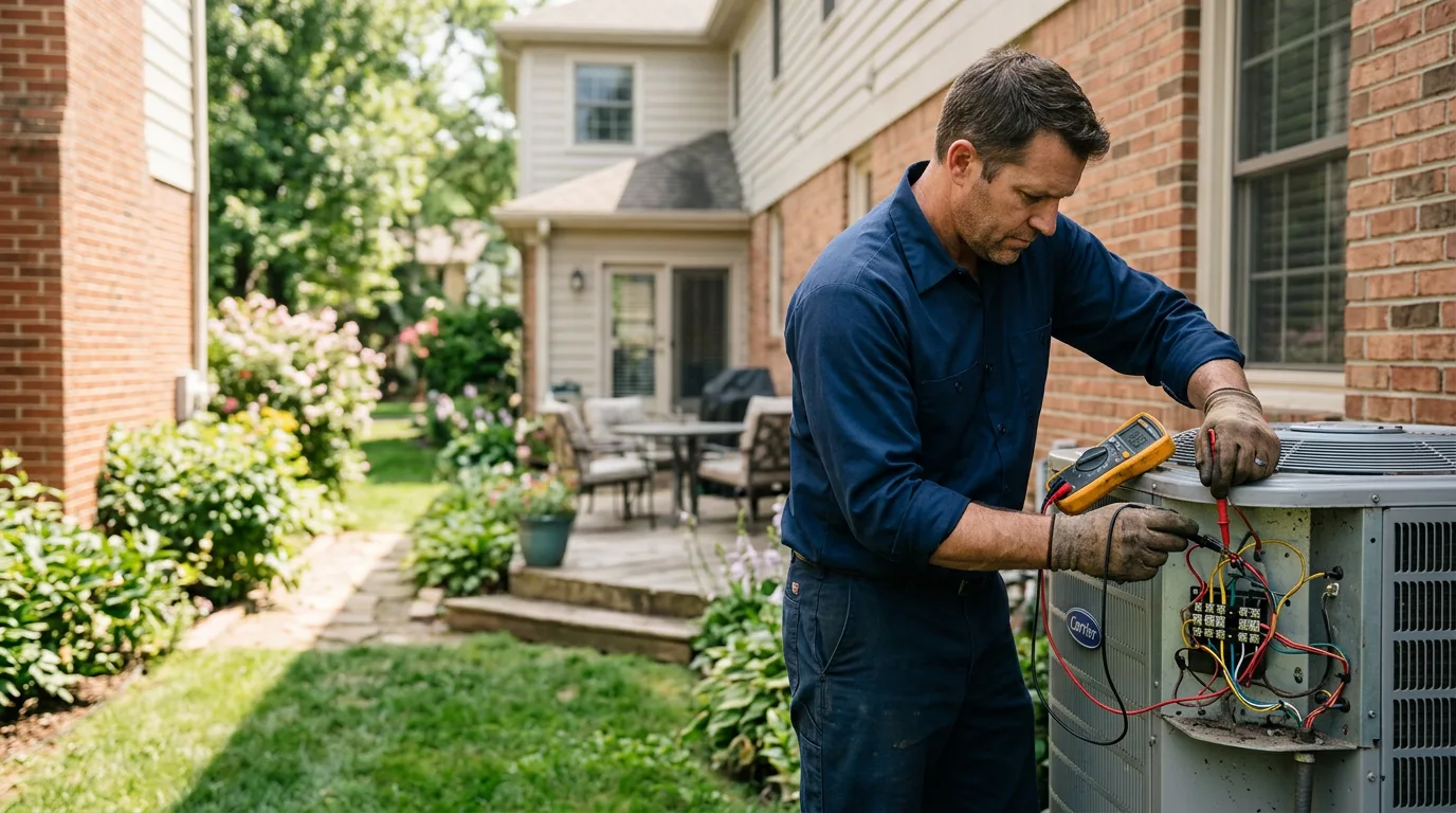 HVAC technician working near Amity, AR